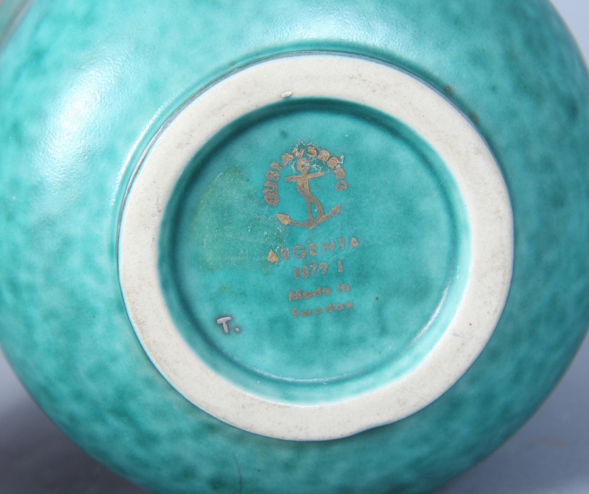 VAS, stengods, "Argenta", Wilhelm Kåge, Gustavsberg.