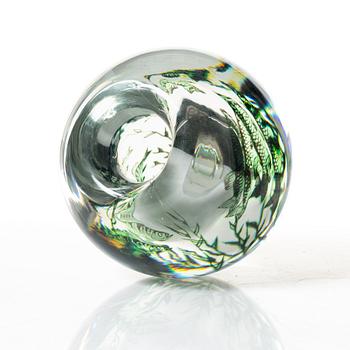 Edward Hald, vase, glass fish bowl, 1945.