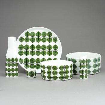 SERVISDELAR, 19st, porslin, "Berså", Stig Lindberg, Gustavsberg.