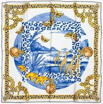 Cartier, a 'Savane Africaine' scarf.