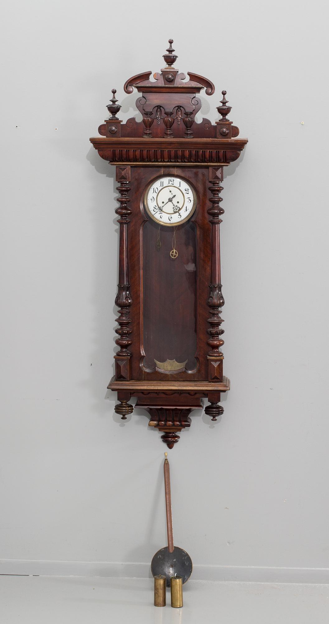 An app 1900 Gustav Becker wall clock.