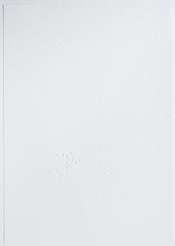 KATHARINA HINSBERG, Signed K. Hinsberg and dated 1.9.2000 van Horn = Marfa. Perforated paper.