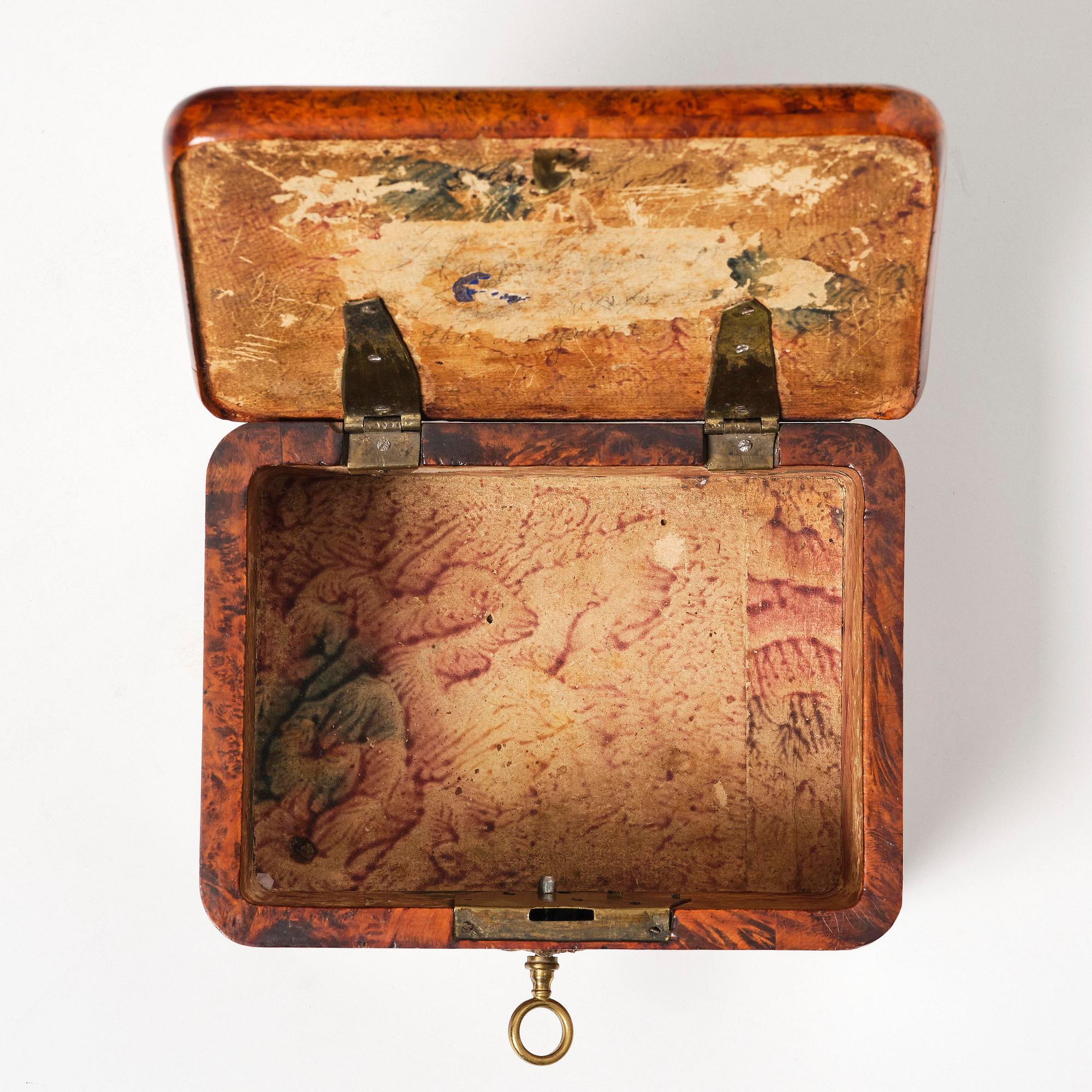 A burr-alder box by J. Sjölin (master 1767-85).