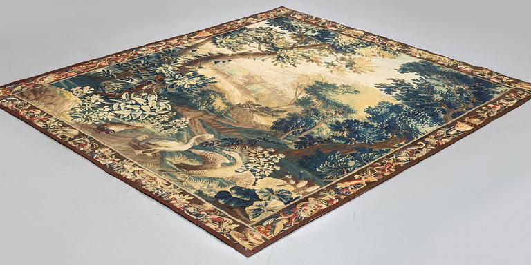 A tapestry, "Verdure", tapestry weave, ca 301 x 254 cm, France 18th century.