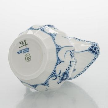 A 'Blue Fluted Half Lace' / 'Musselmalet' pitcher, Royal Copenhagen, model 646, 1965.