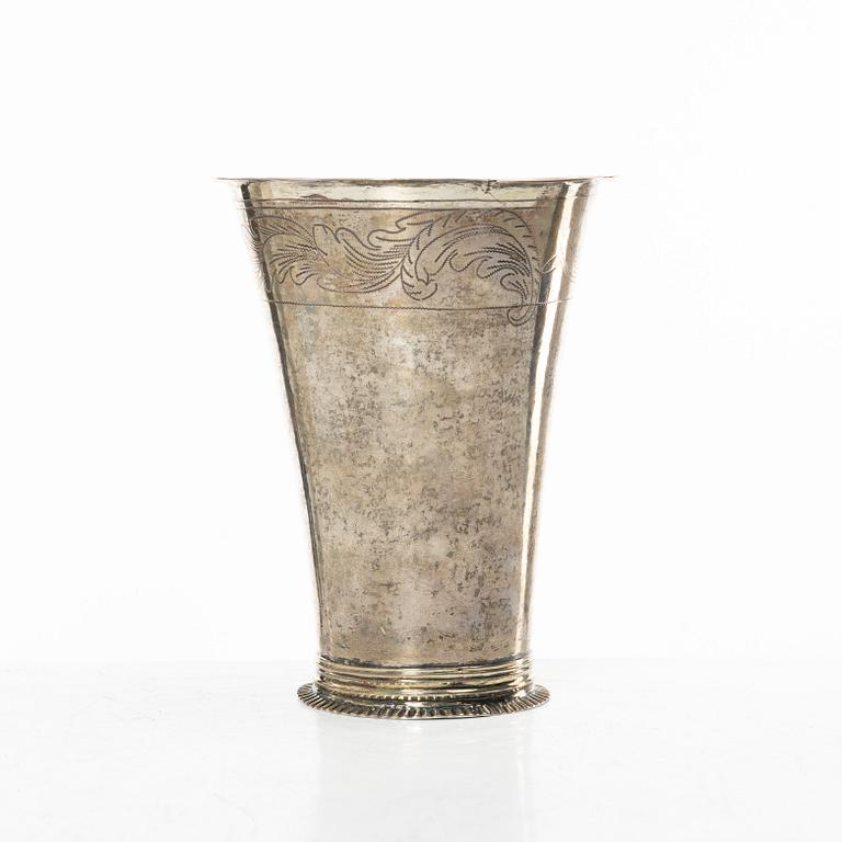 Peter Johan Zetterling, , bägare, silver, Linköping, 1792.
