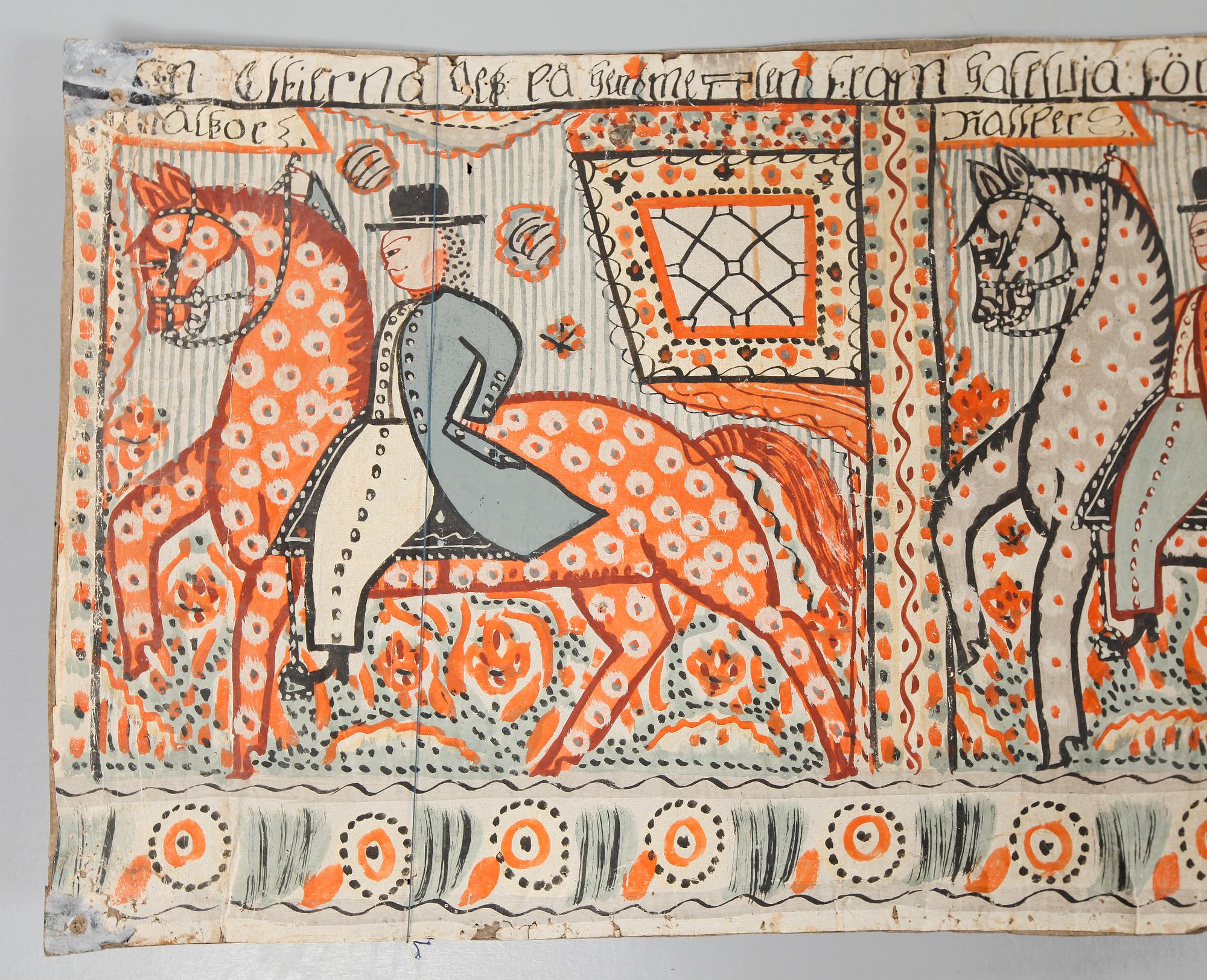 BONADSMÅLNING, allmoge, troligen 1800-talets första hälft.