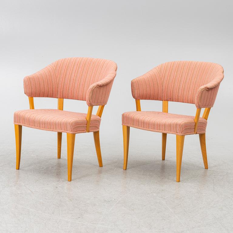 Carl Malmsten, A pair of armchairs "Lata Greven", second half of the 20th century.