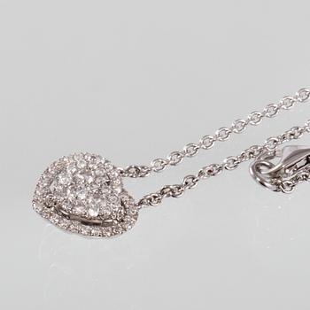 HÄNGE, 18k vitguld med briljantslipade diamanter, 0.60 ct. Vikt 5 g.