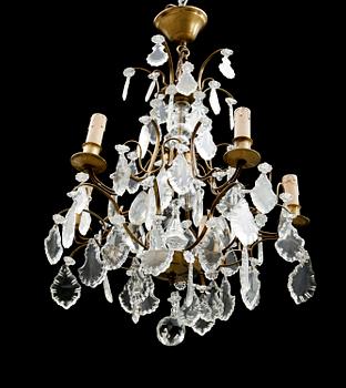 LJUSKRONA, barockstil, 1900-talets första hälft. Höjd ca 55 cm.