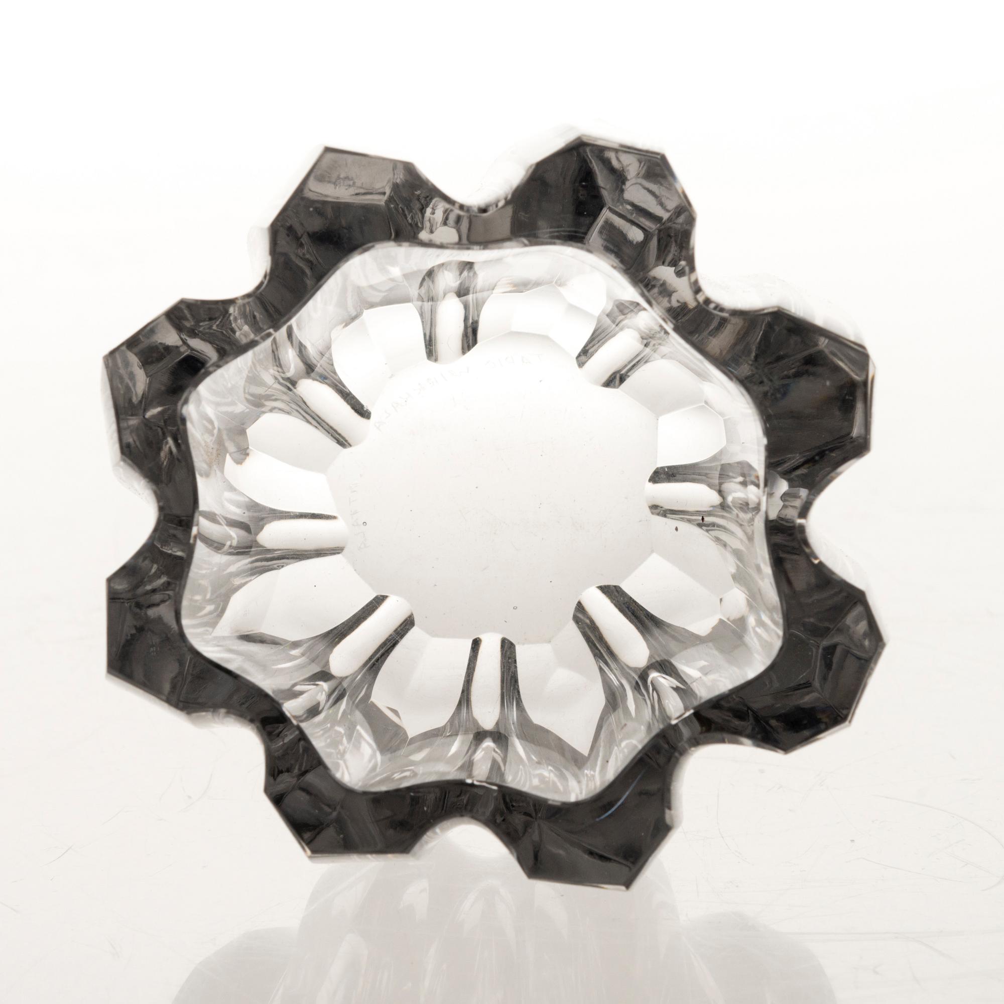 A Tapio Wirkkala glass vase model 3272, signed Tapio Wirkkala Iittala.