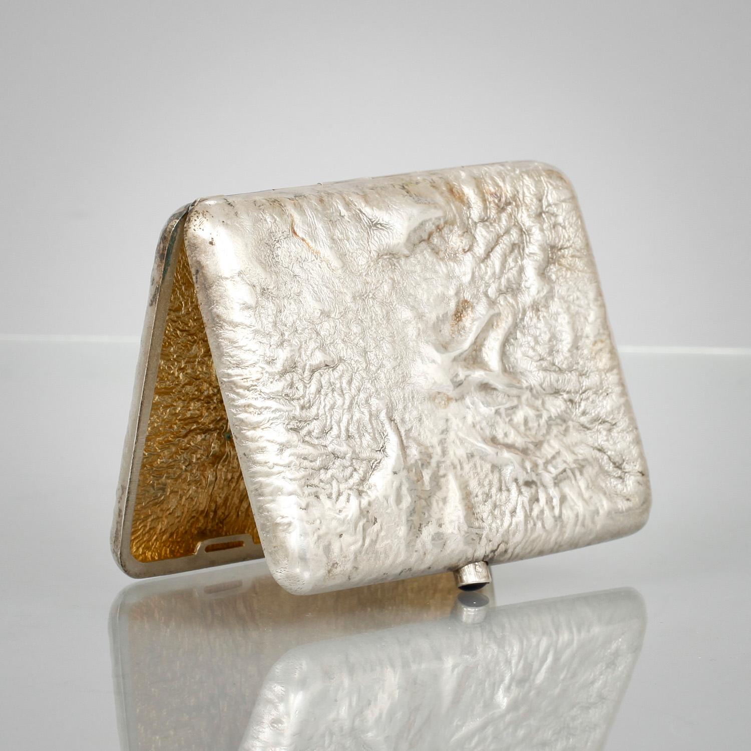 CIGARETTETUI, silver, Ryssland 1800/1900-tal. 210gr.