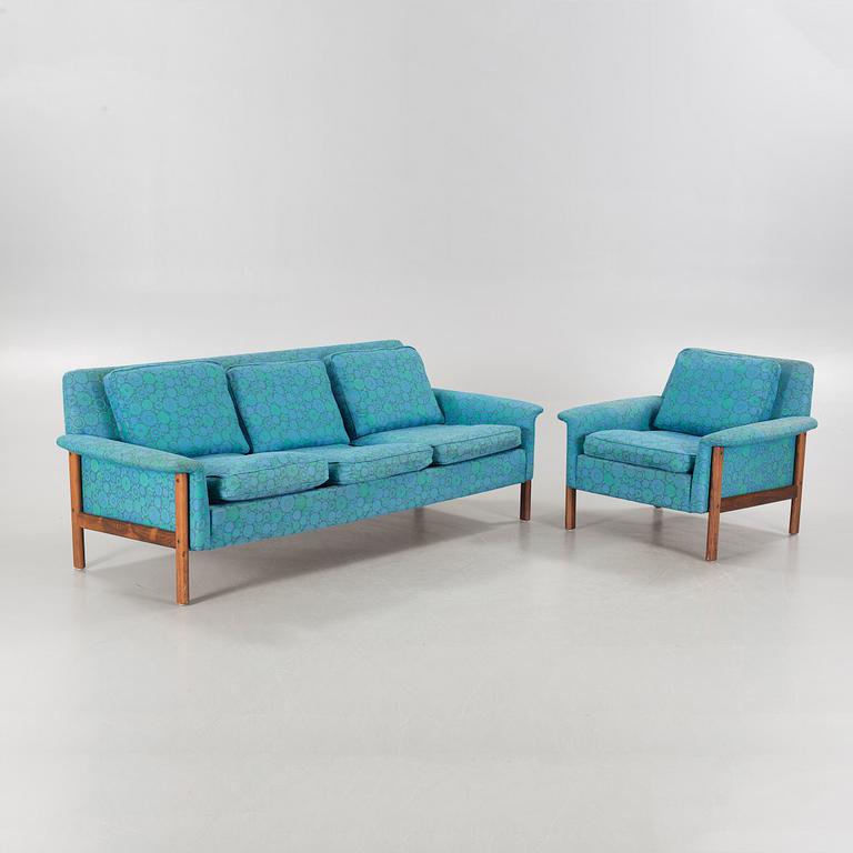 A 1960s "Oklahoma" sofa and armchair by Folke Ohlsson for Dux Möbel AB.
