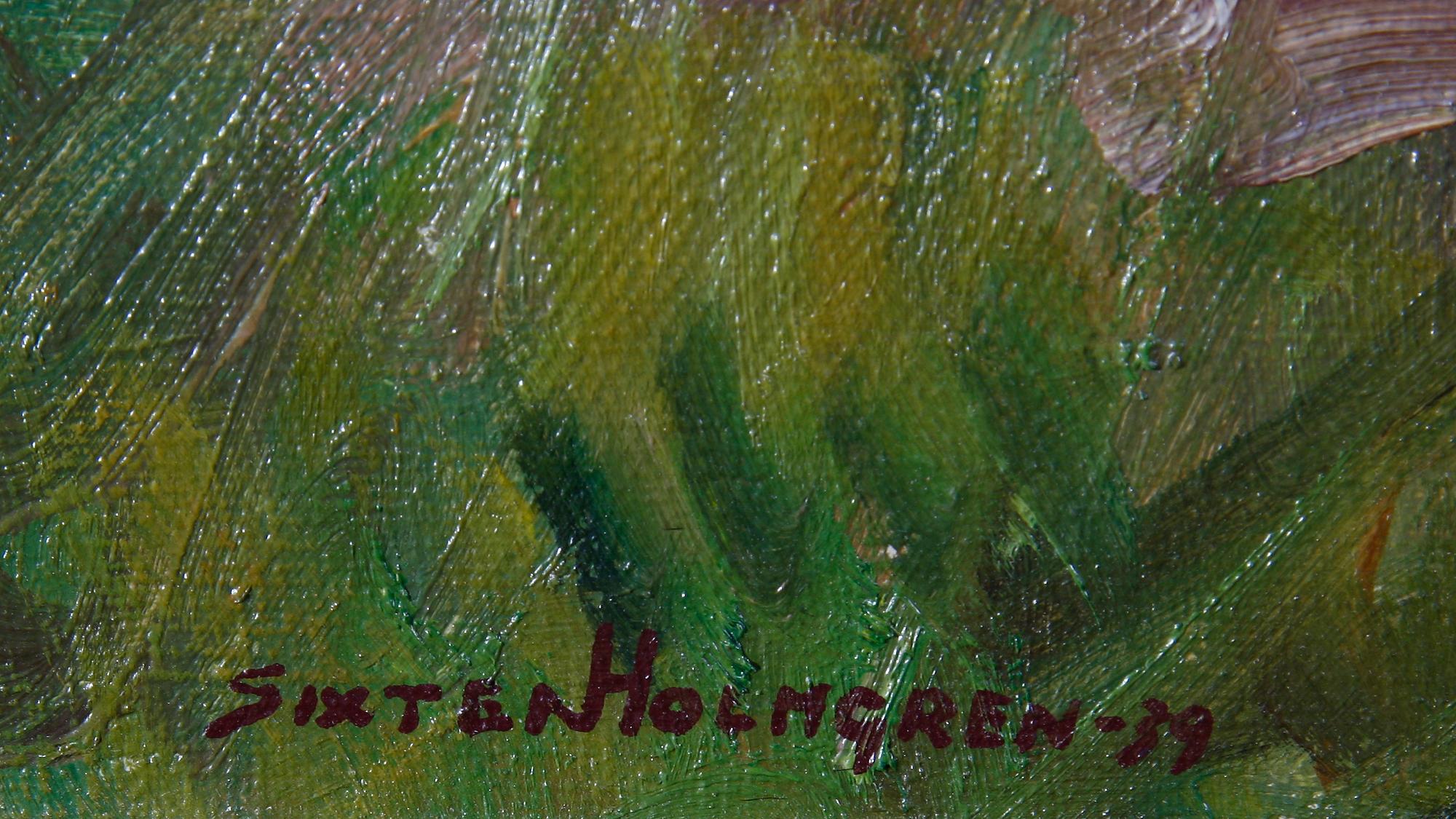 SIXTEN HOLMGREN, olja på duk, sign o dat 1938.