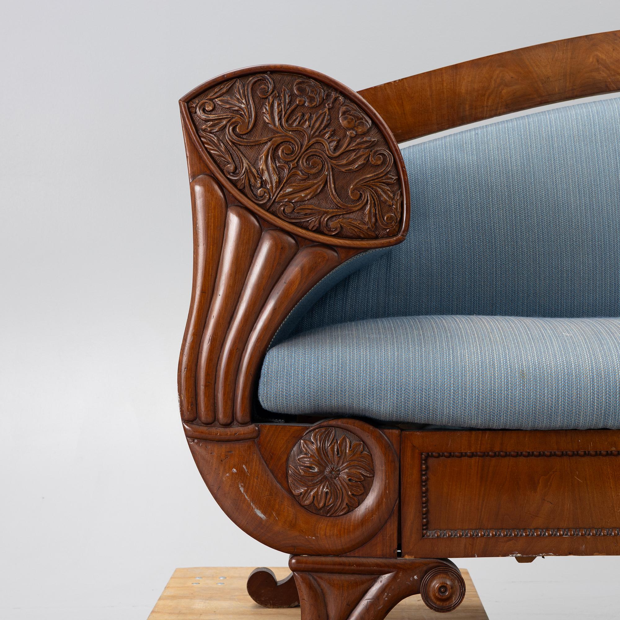 Soffa, 1800-talets första hälft. Empire.