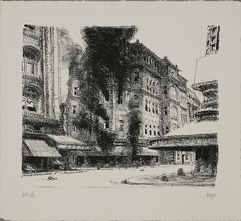 PALLE NIELSEN, 3 st, etsningar samt grafisk blad, monogramsignerade, provtryck, eget tryck respektive numrerat 3/8.