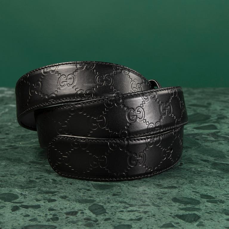 A belt by Gucci.