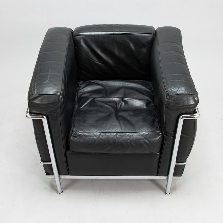 LE CORBUSIER, PIERRE JEANNERET & CHARLOTTE PERRIAND, nojatuoli, "LC2", Cassina, Italia.