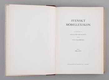 BÖCKER: Svenskt Möbellexikon, Ingegerd Henschen och Sten Blomberg, 1961/62, 3 volymer.