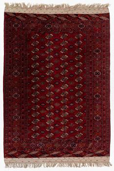 An old Turkmen carpet, c. 235 x 175 cm.