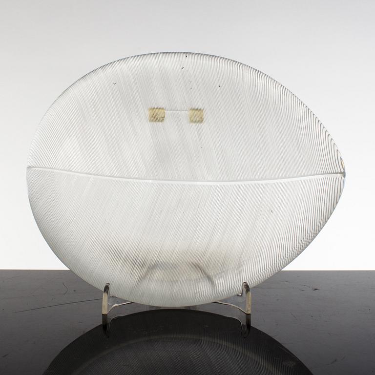 A TAPIO WIRKKALA glass bowl for Ittala , Finland, 1956.