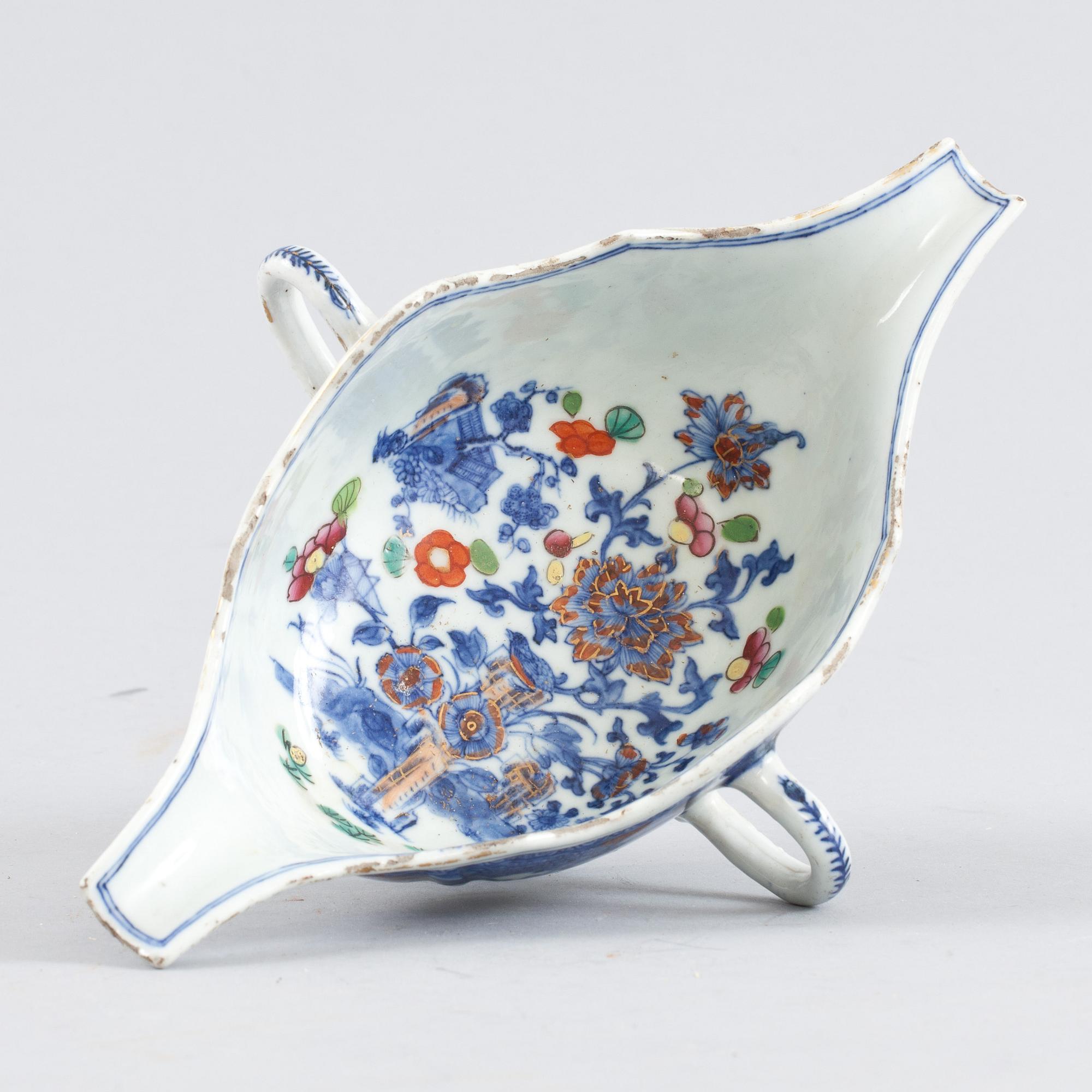 SÅSSNIPA, porslin, Kina, 1700-tal.