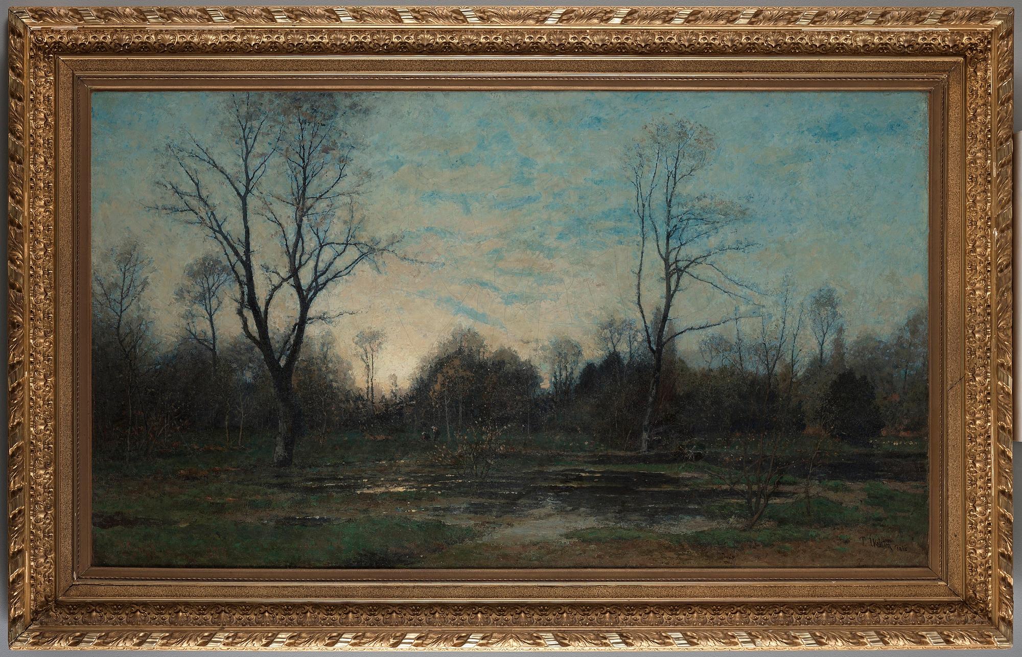 Per Ekström, The woods at dusk.