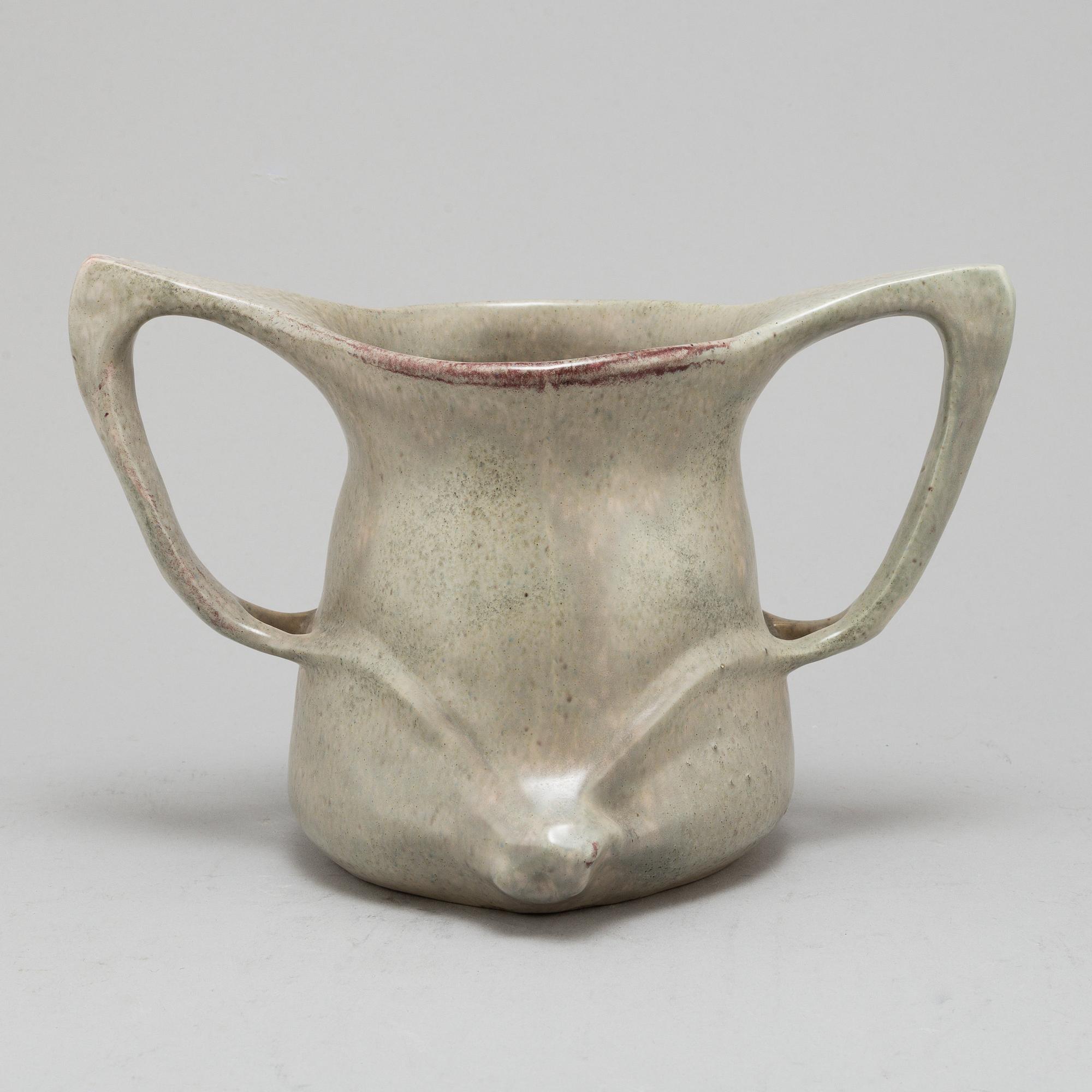 A Höganäs glazed ceramic vase, Jugend, beginning of 20th century.