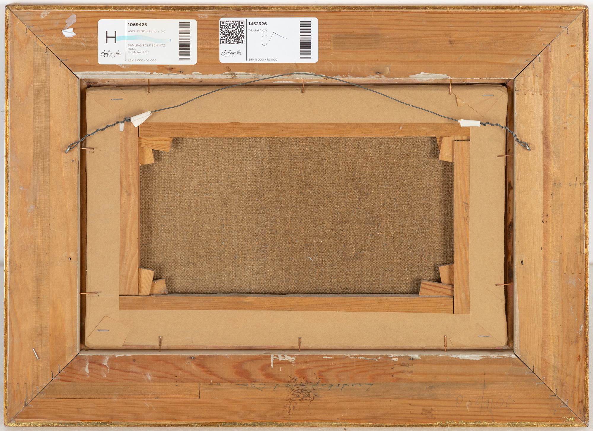 Axel Olson, olja på duk, signerad.