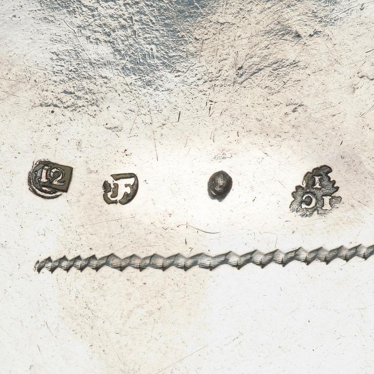 TERRIN med lock, icke identifierad mästarstämpel, sannolikt Breslau 1750-tal.