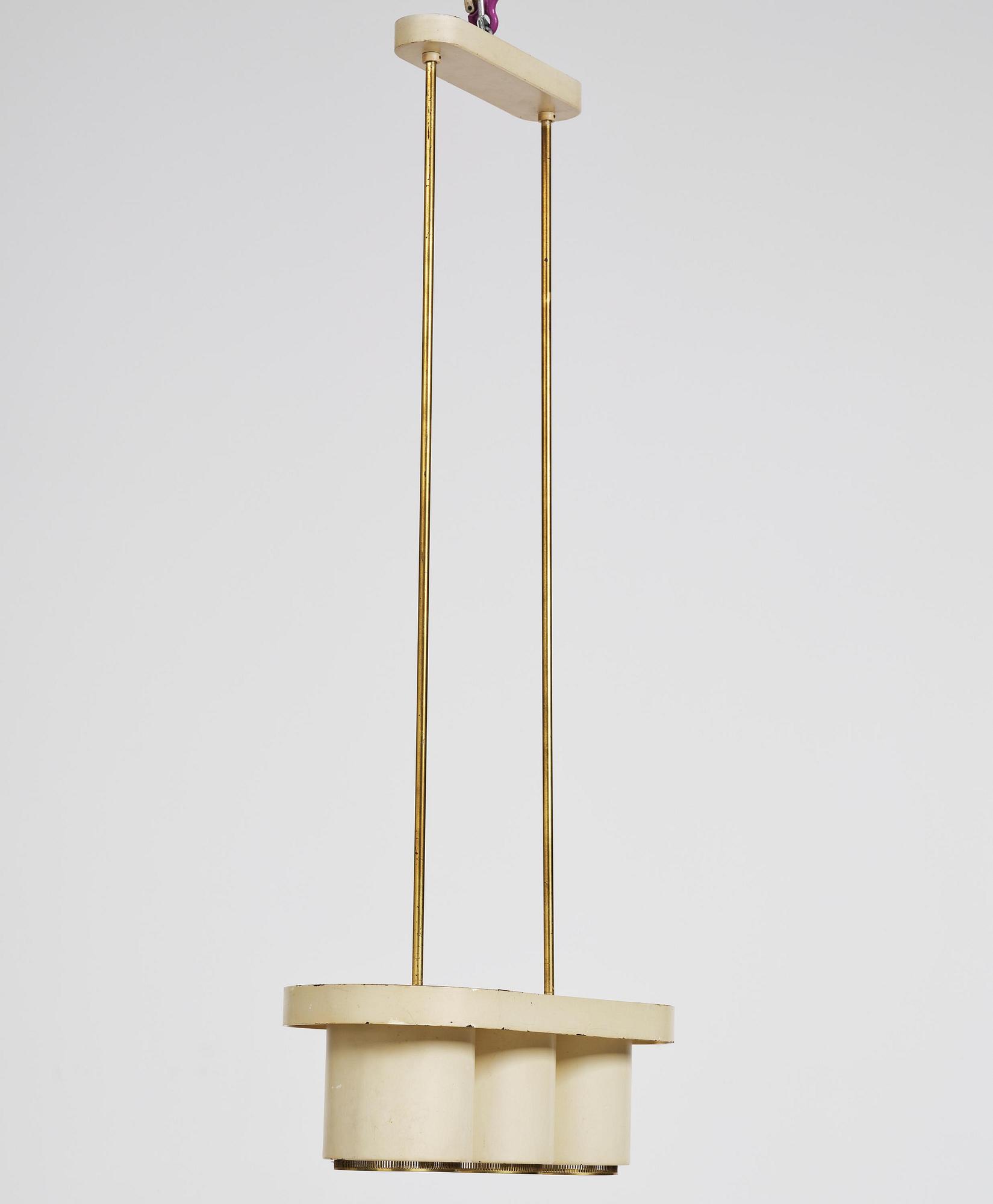 Alvar Aalto, a ceiling lamp model A 203,  Valaisinpaja Finland, 1970s.