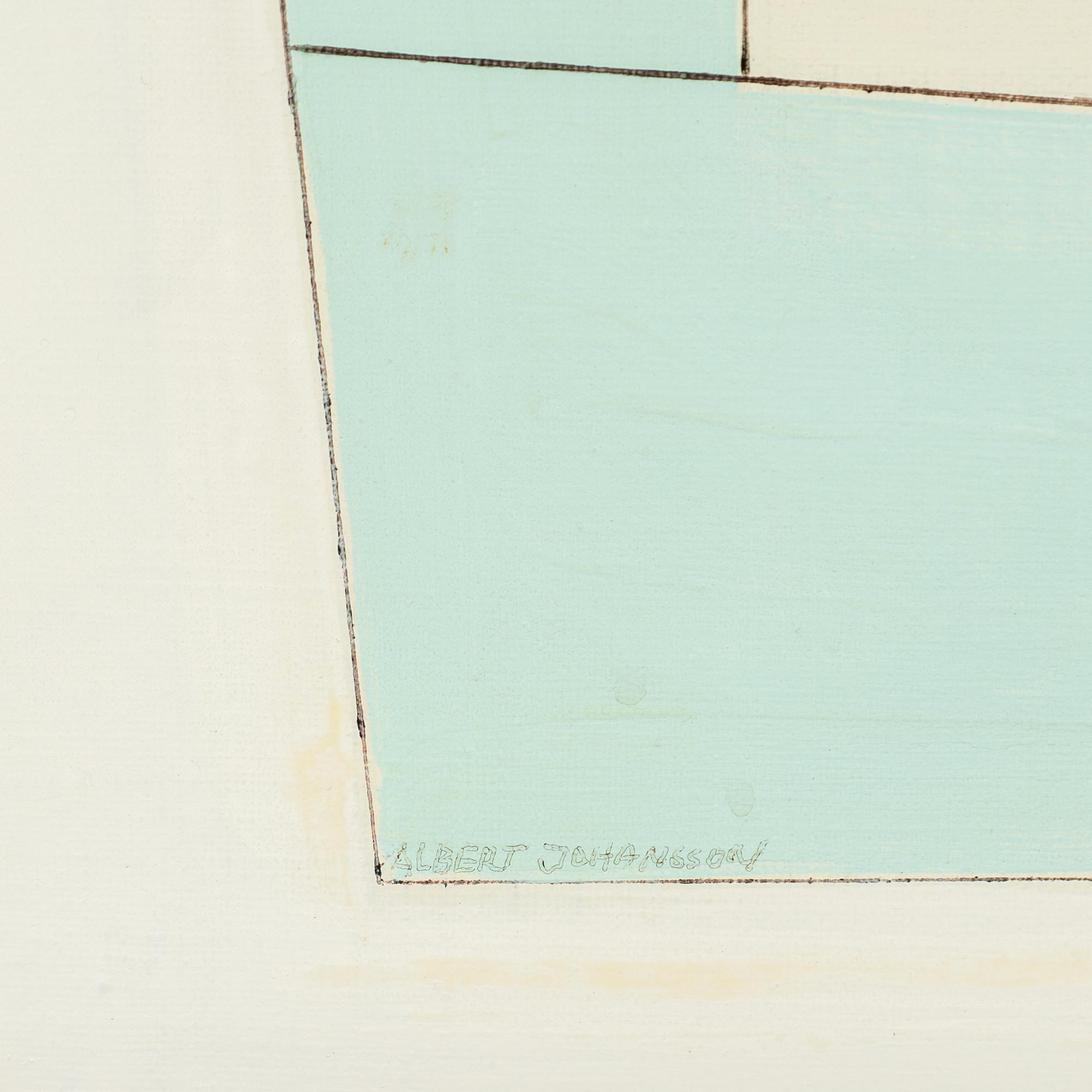 ALBERT JOHANSSON, oil on canvas, signed.