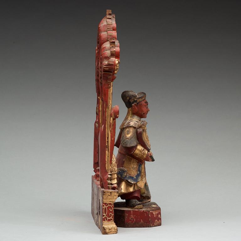 A Chinese sculpture group, Qing dynasty, 19th Century.