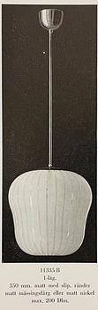 Harald Notini, a ceiling lamp, model "11335B", Arvid Böhlmarks Lampfabrik, 1930s.
