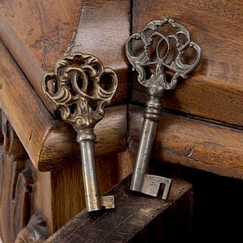 Vitrinskåp, troligen Holland, 1800-tal.