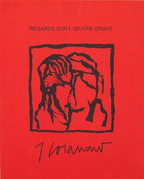 JAMES COIGNARD, 8 st carborundumgravyrer i mapp, "Regards sur l'oeuvre gravé", signerade och numerade 54/60.