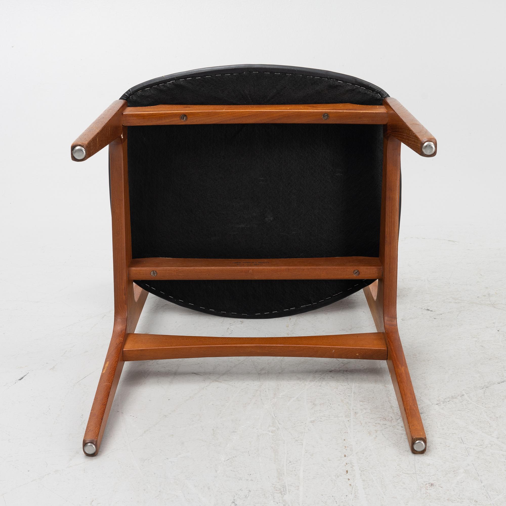 Funder-Schmidt & Madsen, stolar, 6 st, Odense, Danmark, 1950/60-tal.