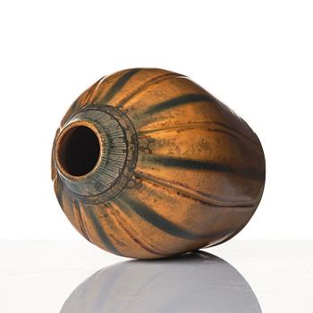 Wilhelm Kåge, a Farsta stoneware vas, Gustavsberg Studio 1953.