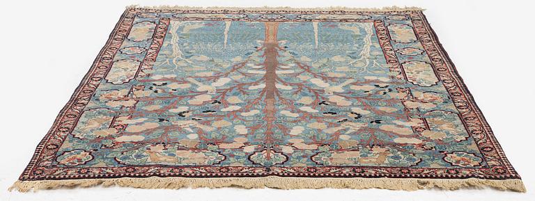 An antique Kashan 'Mohtasham' rug, Central Persia (Iran), c. 183 x 139 cm.