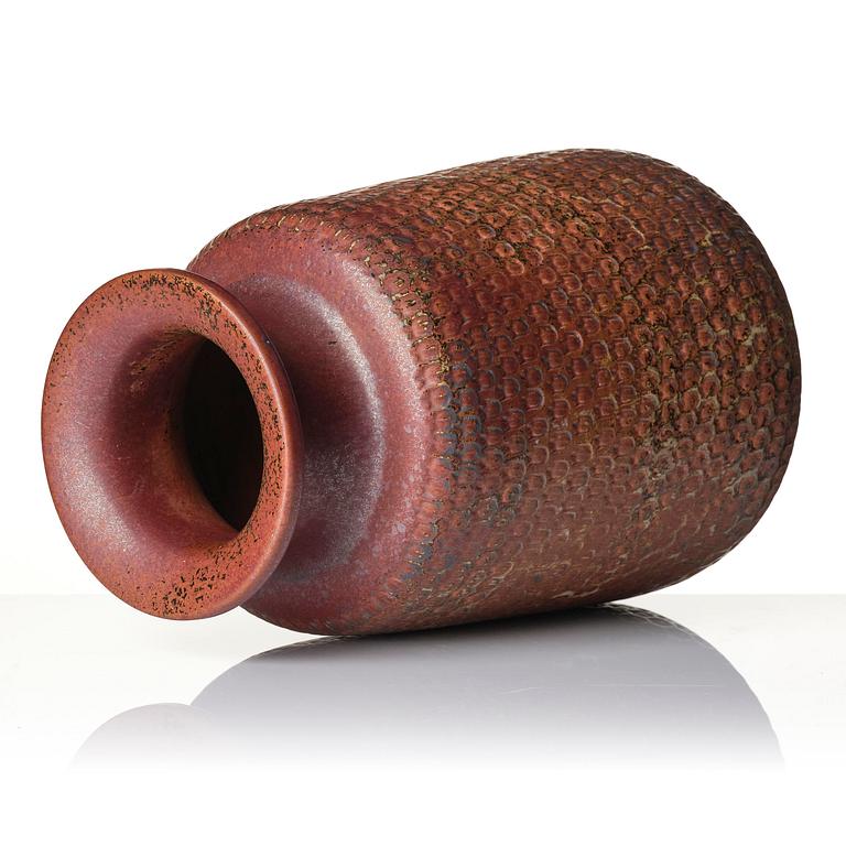 Stig Lindberg, a stoneware vase, Gustavsberg Studio, Sweden 1967.