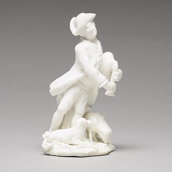 FIGURIN, mjukt porslin. Marieberg, 1700-tal.