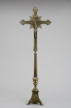 KRUCIFIX, mässing, 1900-tal.