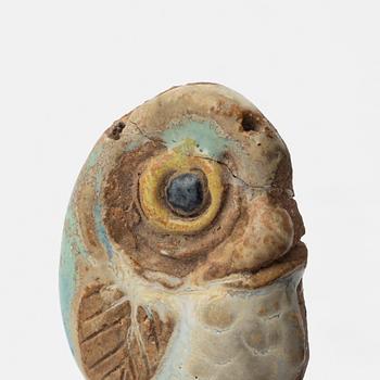 Tyra Lundgren, two stoneware pendants.
