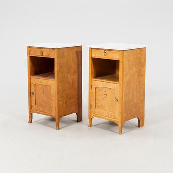 Bedside Tables, 1 pair, early 20th century.