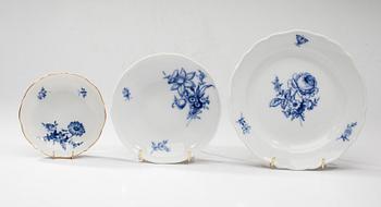 KAFFESERVIS, 19 delar, porslin, Meissen 1900-tal.