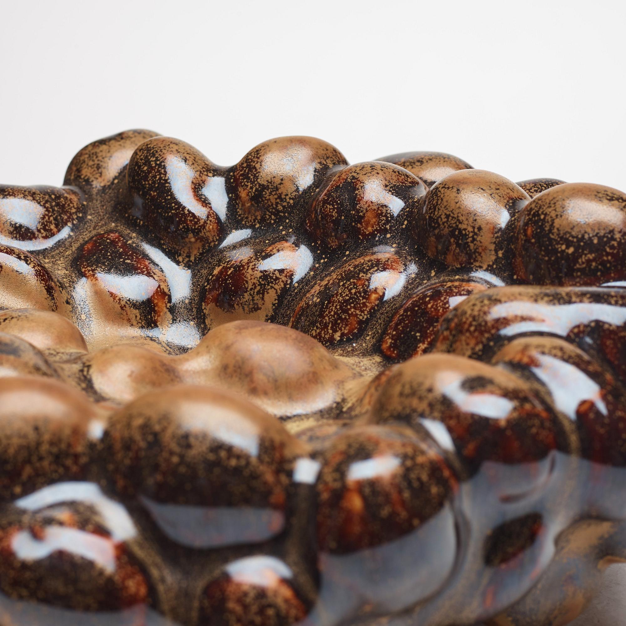 Mårten Medbo, a stoneware dish, Sweden, signed and dated 2001.