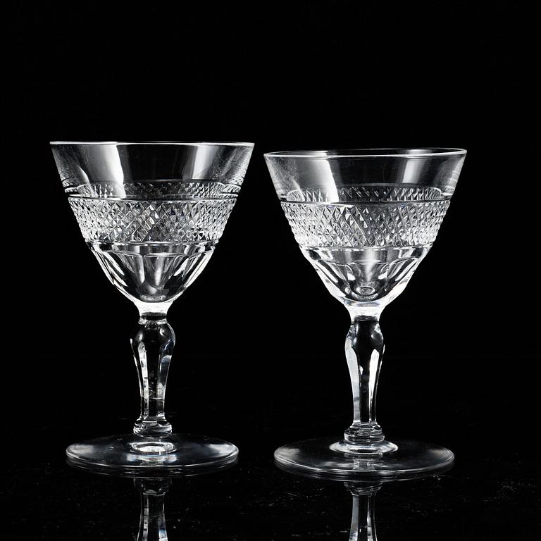 An Edward Hald part 'Rio' glass service, Orrefors (28 pieces).