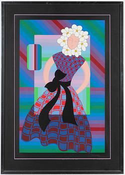 Victor Vasarely, färgserigrafi, signerad och numrerad 200/275 med blyerts.