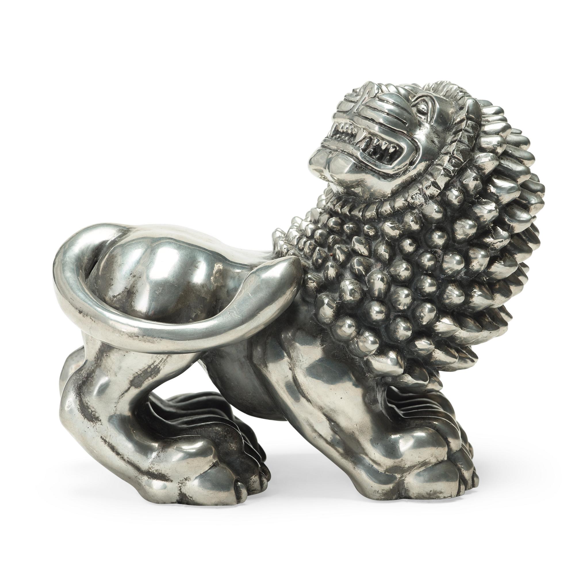 Anna Petrus, An Anna Petrus pewter sculpture of a lion for Svenskt Tenn, Stockholm 1972.