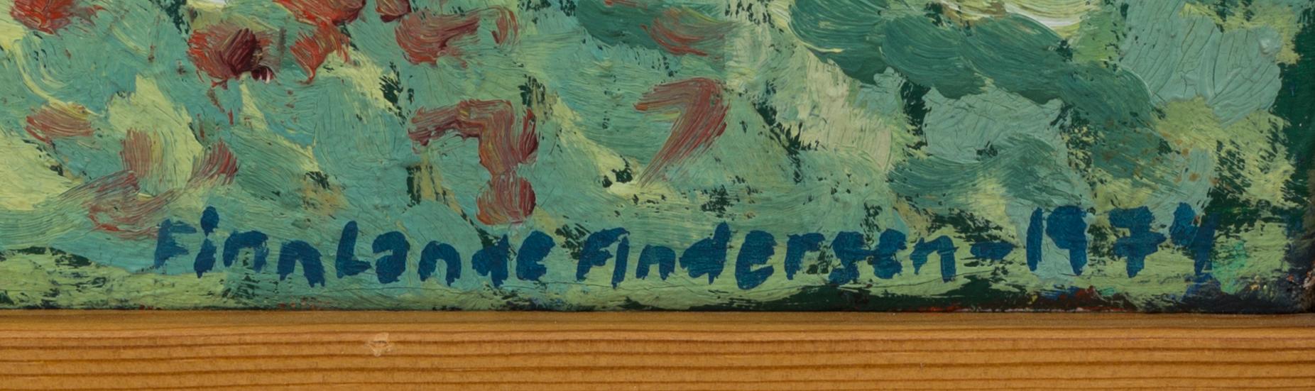 FINN LANDE ANDERSEN, oil on canvas signed and dated 1974.